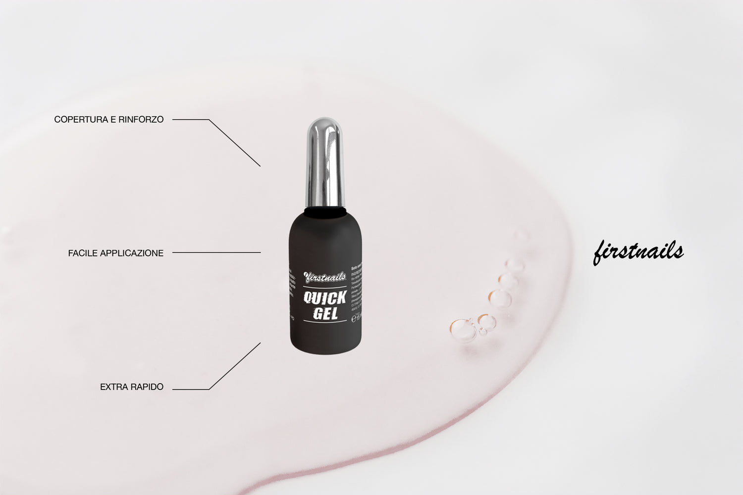 QUICK GEL | COPERTURA E RINFORZO PER UNGHIE, EXTRA RAPIDO E DI FACILE APPLICAZIONE